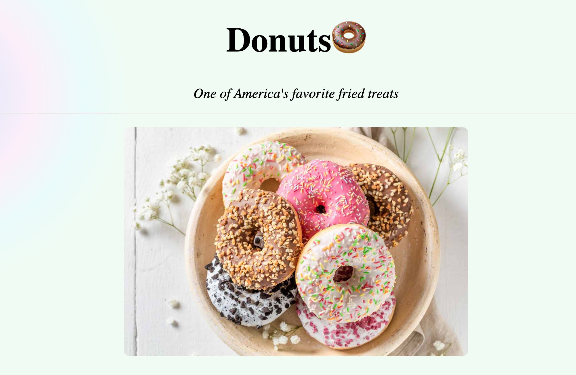 Donut Website Image